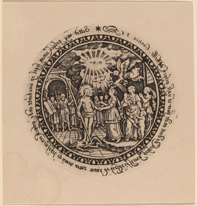 Voittoisa Kristus profeettojen ja pyhien kanssa tekijältä Netherlandish 16th Century