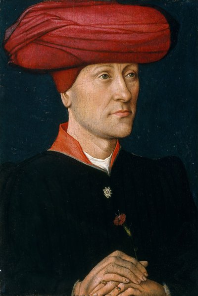 Muotokuva miehestä saattajassa. tekijältä Netherlandish Painter