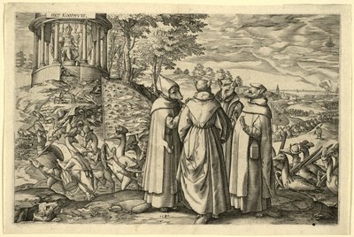 Allegoria Alvan herttuan tappiosta Briellessä, 1580 tekijältä Netherlandish School