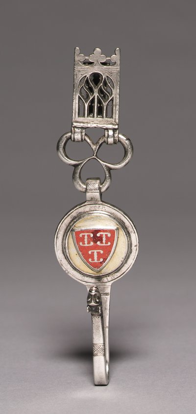 Clavendier (vyökoukku), n. 1400 (hopea, kullattu hopea, champlevé emali) tekijältä Netherlandish School
