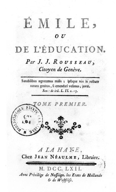 Jean-Jacques Rousseaun etulevy Emilelle, 1762 tekijältä Netherlandish School