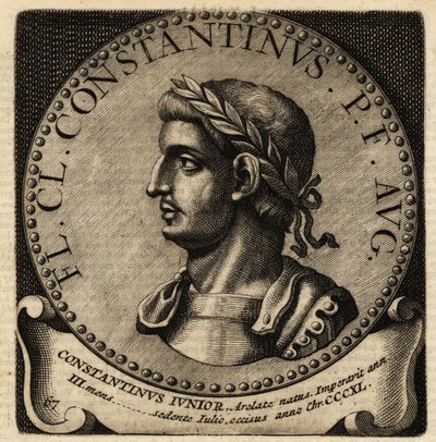 Rooman keisari Konstantinus II:n muotokuva. tekijältä Netherlandish School