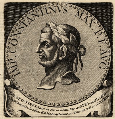 Rooman keisari Konstantinus Suuren muotokuva. tekijältä Netherlandish School