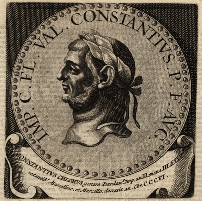 Rooman keisari Constantius I:n muotokuva. tekijältä Netherlandish School