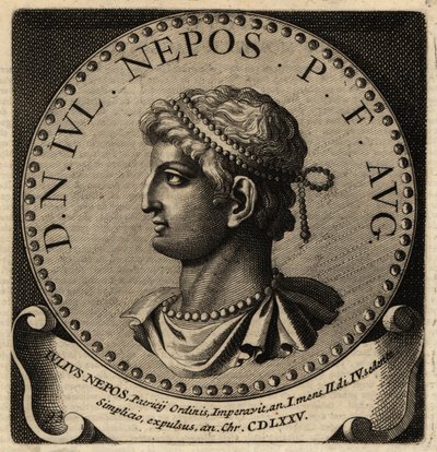 Rooman keisari Julius Neposin muotokuva. tekijältä Netherlandish School
