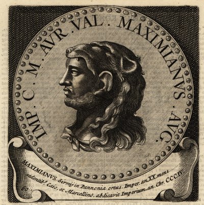 Rooman keisari Maximianuksen muotokuva. tekijältä Netherlandish School