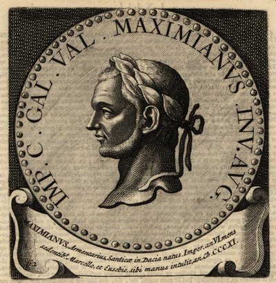 Rooman keisari Maximianuksen muotokuva. tekijältä Netherlandish School
