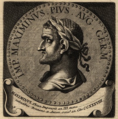 Rooman keisari Maximinus Thraxin muotokuva. tekijältä Netherlandish School