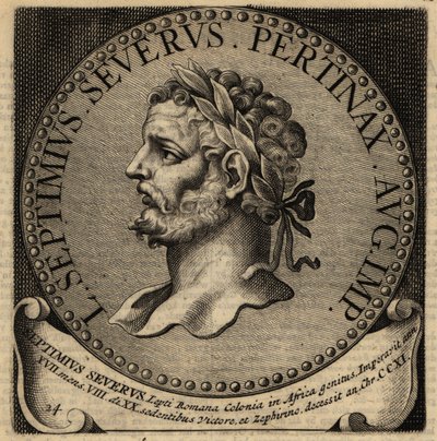 Rooman keisari Septimius Severuksen muotokuva. tekijältä Netherlandish School