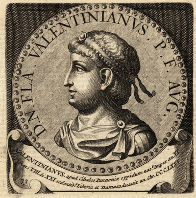 Rooman keisari Valentinianus I:n muotokuva. tekijältä Netherlandish School