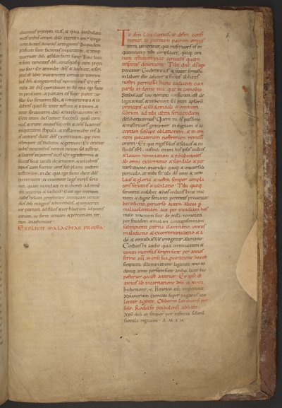 Stavelotin Raamattu, Add MS 28106, f.228r. tekijältä Netherlandish School