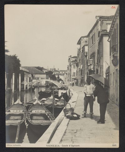 Gondolit Canale di Ognissantilla Venetsiassa Venetsia - Canale d