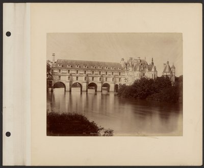 Chateau de Chenonceau, itäinen julkisivu tekijältä Neurdein freres