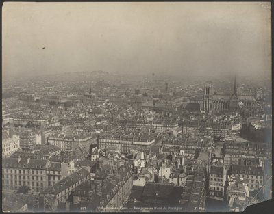 Panoraama Pariisista - Näkymä Pantheonin pohjoispuolelta katsottuna tekijältä Neurdein freres