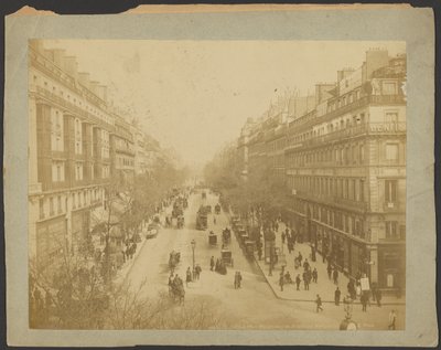 Pariisi, Boulevard Montmartre näkökulma tekijältä Neurdein freres