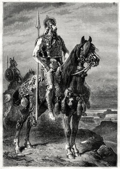 Gallialainen ratsumies, 1800-luku tekijältä Neuville