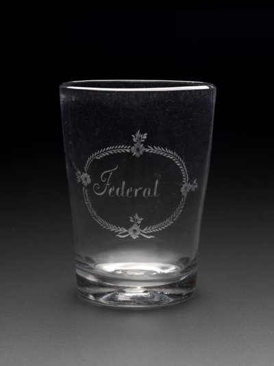 Tumbler, c. 1788-1795 (lyijytön lasi) tekijältä New Bremen Glass Manufactory