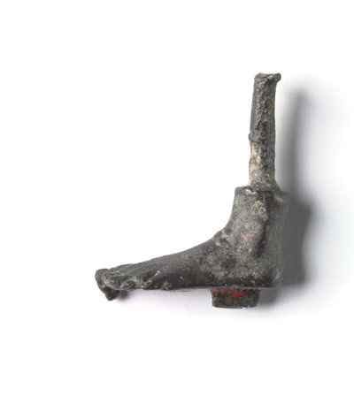 Pronssivuori "Shawabty-paketista": Jalka, 18.–19. dynastia, n. 1336-1256 eKr. (pronssi) tekijältä New Kingdom Egyptian
