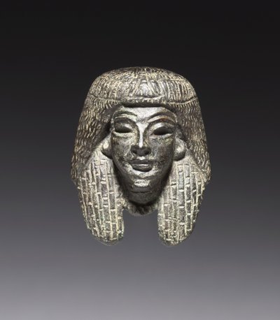Pronssinen teline "Shawabty Bundlesta": pää, 18. lopusta 19. dynastian alkuun, n. 1336-1256 eaa. tekijältä New Kingdom Egyptian