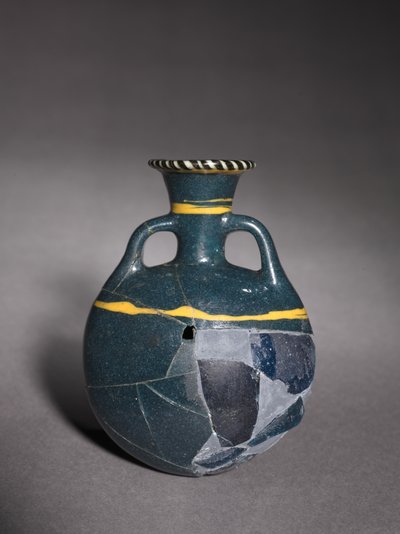 Lentoid Flask tai Pilgrim Flask, 18.–19. dynastia, n. 1336-1186 eaa. tekijältä New Kingdom Egyptian