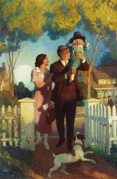 Kotiin saapuminen tekijältä Newell Convers Wyeth
