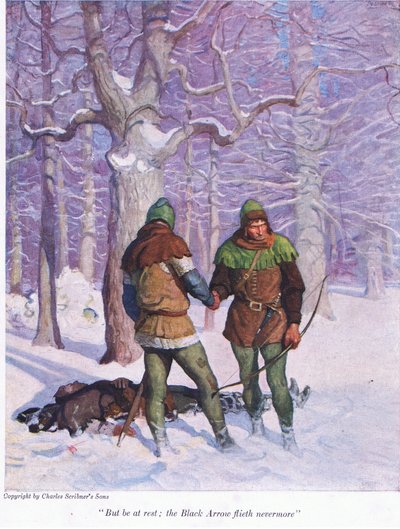 Mutta lepää, musta nuoli ei lennä enää, 1916 tekijältä Newell Convers Wyeth
