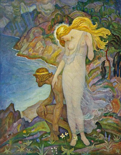 Odysseus ja Calypso tekijältä Newell Convers Wyeth