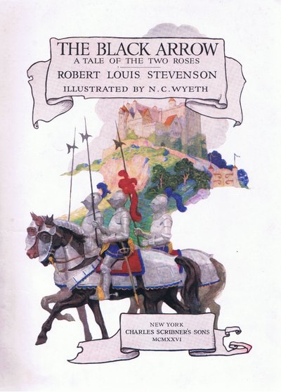 Musta nuoli otsikkosivu tekijältä Newell Convers Wyeth