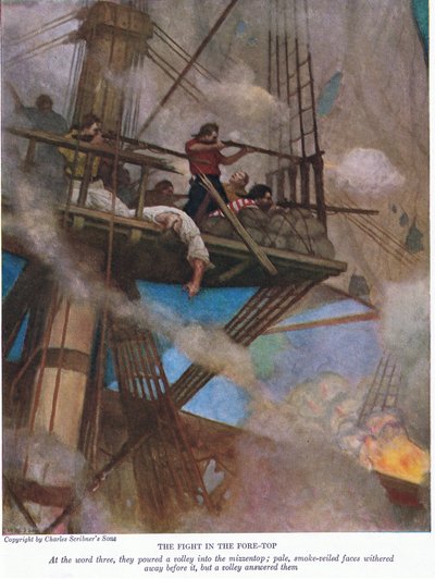 Taistelu etupäästä, 1928 tekijältä Newell Convers Wyeth