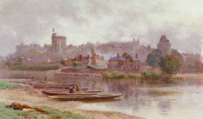 "Windsorin linna synkässä", c1874-1914 tekijältä Newton Benett