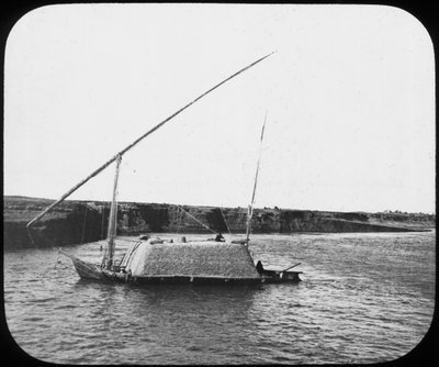 Kuormattu dahabiyeh, Egypti, 1890 tekijältä Newton and Co