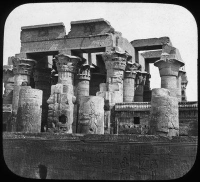 Kom Ombon temppeli, Egypti, 1890 tekijältä Newton and Co