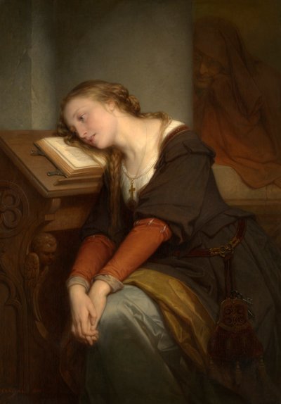 Margaret na igreja (óleo sobre tela) finlandês tekijältä Nicaise de Keyser
