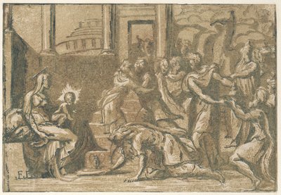 Maagien palvonta, 1540-50, 1540-50. tekijältä Giuseppe Niccolò Vicentino