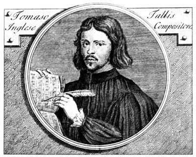 Thomas Tallis, 1505-1585, englantilainen urkuri ja säveltäjä, 1700 tekijältä Niccolo Francesco Haym