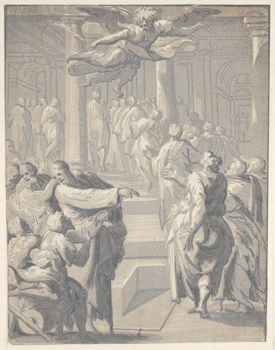 Kristus parantaa halvaantuneita, 1540-50, 1540-50. tekijältä Niccolo Vicentino