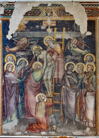 Laskeuma (irrotettu fresko) tekijältä Niccolo di Pietro Gerini