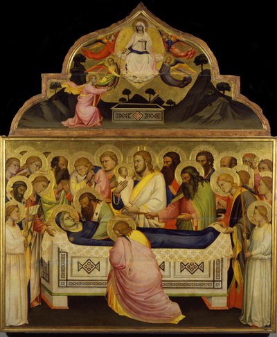 Neitsyen kuolema, noin 1370-1375 tekijältä Niccolo di Pietro Gerini