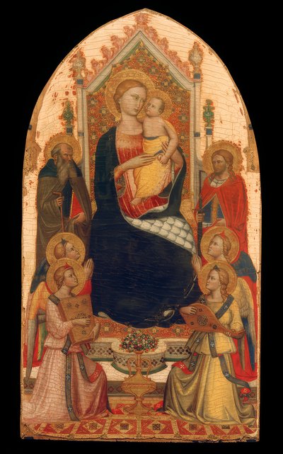 Madonna valtaistuimella enkelien ja pyhien kanssa tekijältä Niccolo di Pietro Gerini