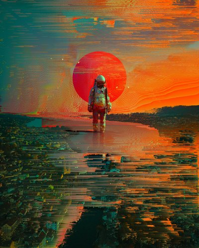 Astronautti Red Sun City tekijältä Nicebleed