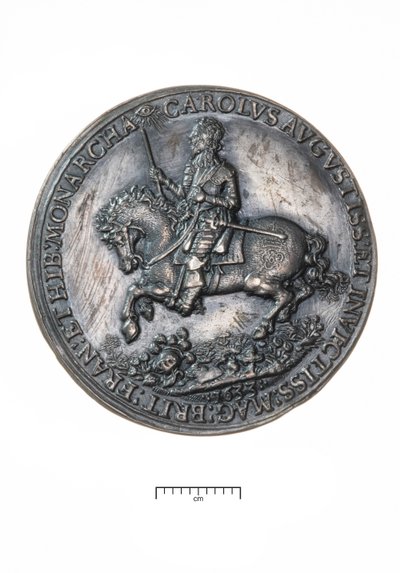 Kaarle I, Paluu Lontooseen kruunauksen jälkeen Edinburghissa, 1633 (hopea) tekijältä Nicholas Briot