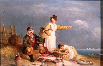Kalastajat saaliin kanssa tekijältä Nicholas Condy