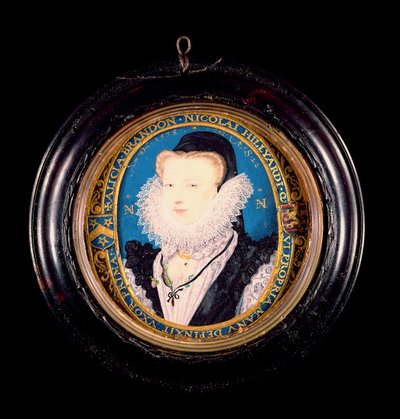Alice Brandon, rouva Hilliard, 1578 (wc vellum) tekijältä Nicholas Hilliard