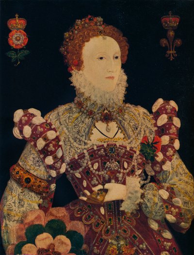 Elizabeth I, Englannin ja Irlannin kuningatar, 1574 tekijältä Nicholas Hilliard
