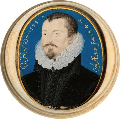 Sir Thomas Bodleyn muotokuva 1545-1613, 1598 tekijältä Nicholas Hilliard