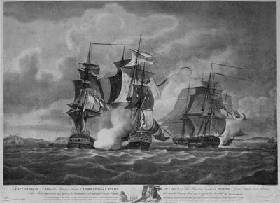 Vastarinnan ja Constancen vangitseminen c1798 tekijältä Nicholas Pocock