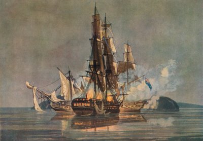 Viimeinen ranskalais-brittiläinen fregattitoiminta, n. 1815 tekijältä Nicholas Pocock