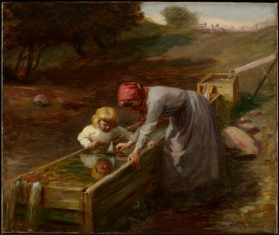 Keväällä, n. 1895 (öljy kankaalle) tekijältä Nicholas Richard Brewer