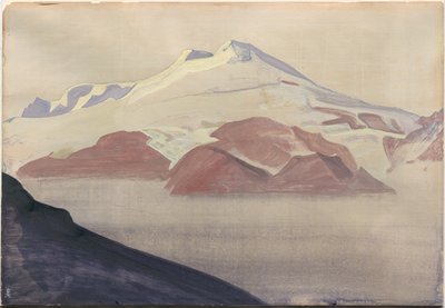 Elbrus, Kaukasus, albuminlehti, 1933 tekijältä Nicholas Roerich