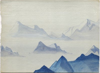 Himalaja, albuminlehti, 1933/34 tekijältä Nicholas Roerich